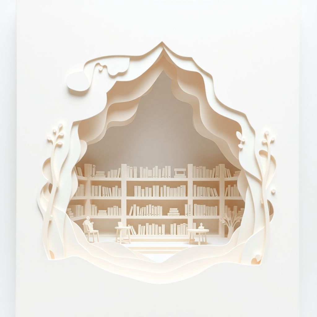 Create a highly detailed, layered pap...